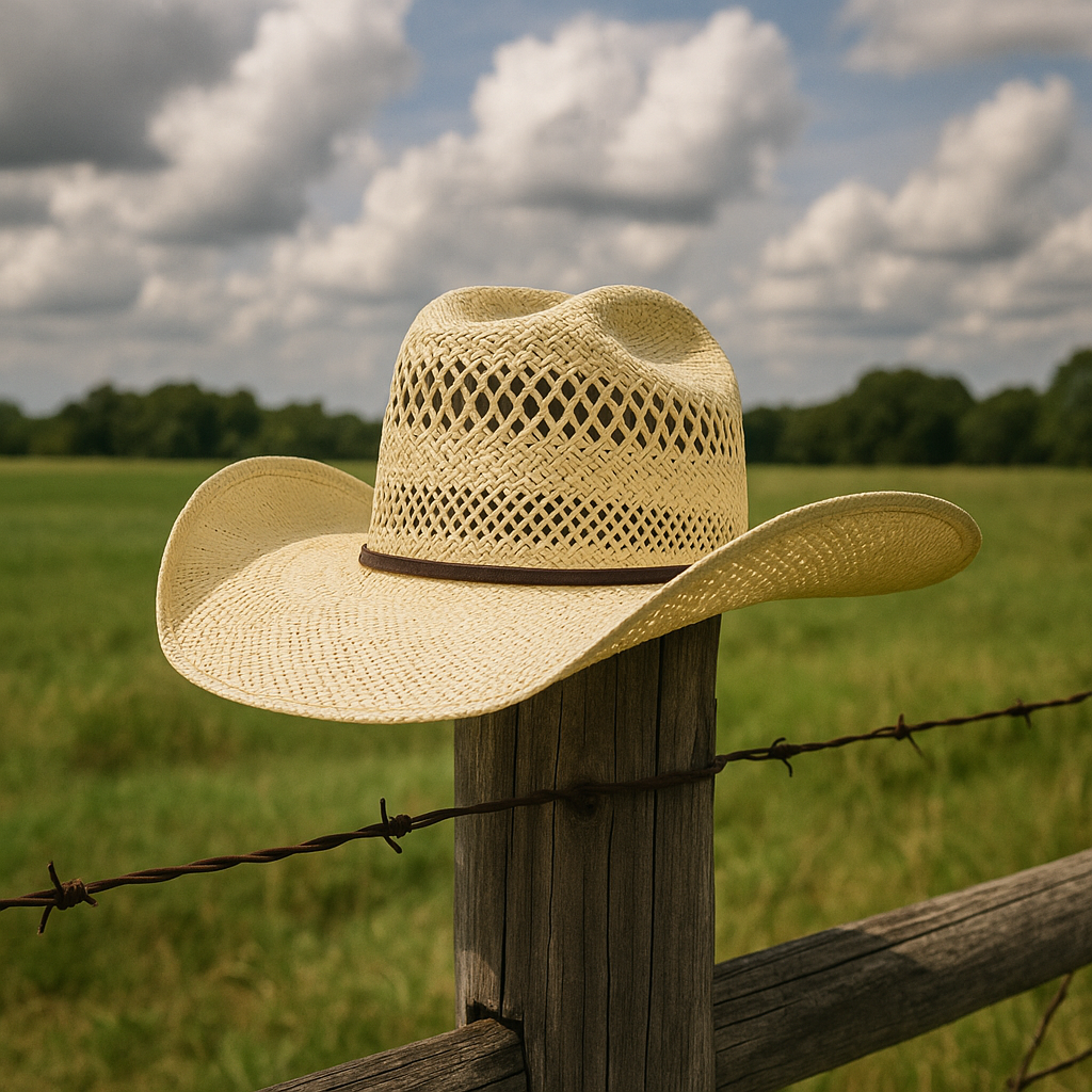 Breathable Straw Cowboy Hat